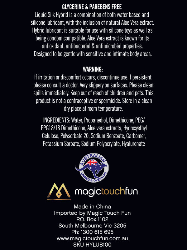 Magic Touch Fun Liquid Silk Hybrid Lubricant - Club X