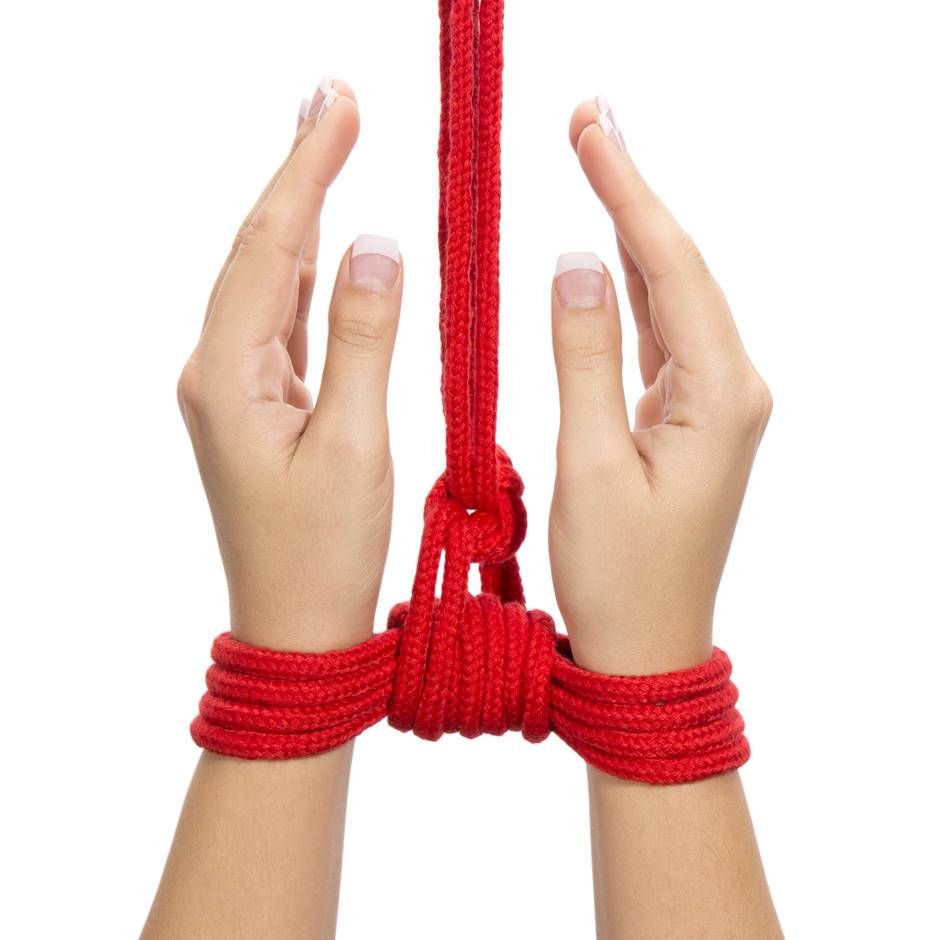Magic Touch Fun 10m Fetish Bondage Rope Red Red - Club X