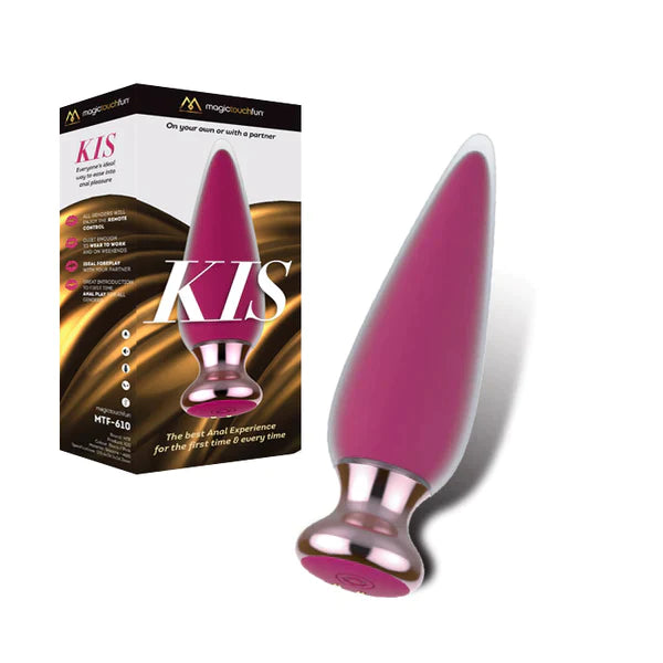 Magic Touch Fun KIS Remote Vibrating Butt Plug  - Club X