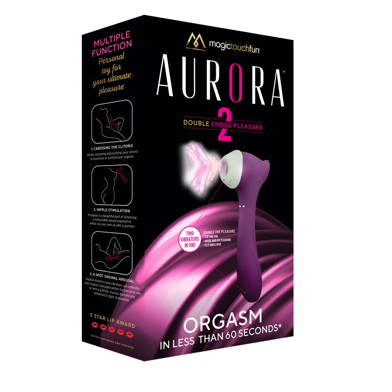 Magic Touch Fun Aurora Clitoral Suction and G Spot Vibrator  - Club X