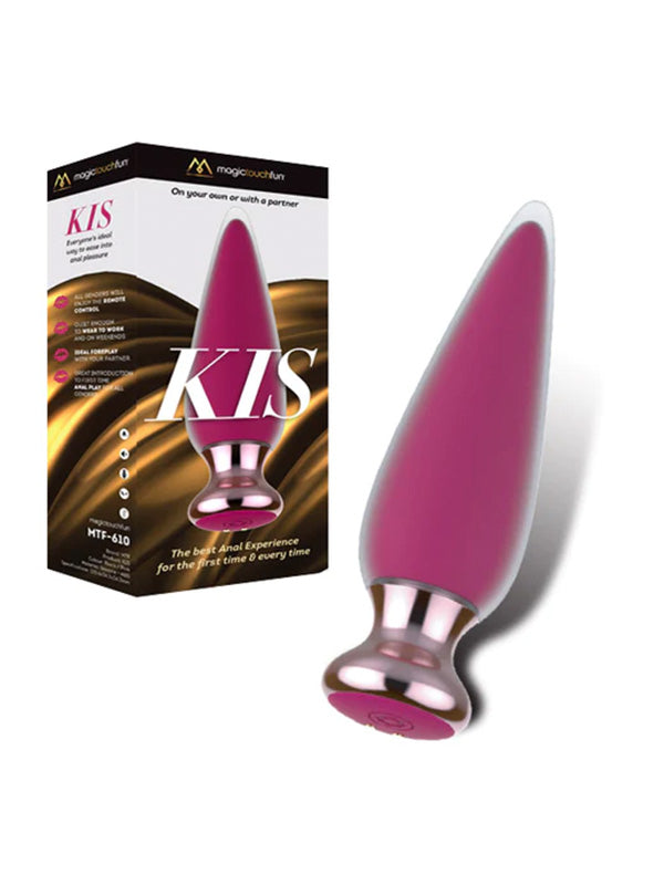 Magic Touch Fun KIS Remote Vibrating Butt Plug  - Club X