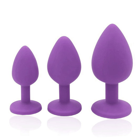 Magic Touch Fun Butt Plug Fun Kit - Silicone 3 pack  - Club X